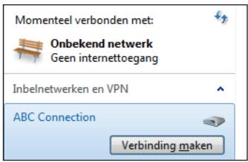ASUS EEEBOX PC EB1033-B012G - Klik op het netwerkpictogram in de taakbalk en klik op de verbinding die u net hebt gemaakt. - 1