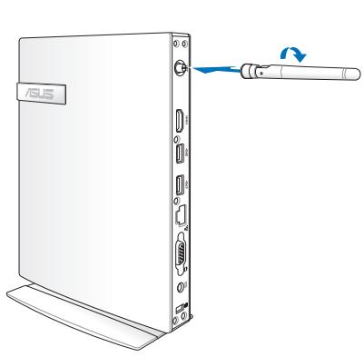 ASUS EEEBOX PC EB1033-B012G - Connexion Wi-Fi via l'antenna sans fil - 1