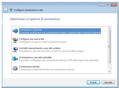 ASUS EEEBOX PC EB1033-B012G - Selezionare Connessione a Internet e premere Avanti. - 1