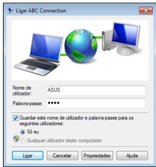 ASUS EEEBOX PC EB1033-B012G - Introduza o seu nome de utilizesr epalavra-passe. Clique em Ligar para ligar a Internet. - 1
