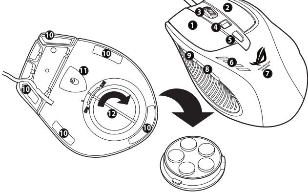 ASUS GX950 - Descrizione di ASUS GX950 Gaming Mouse - 1