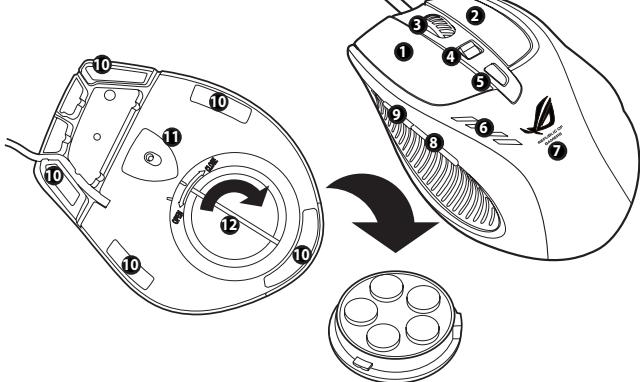 ASUS GX950 - Zapoznanie z laserowymyszka dla graczy ASUS GX950 - 1