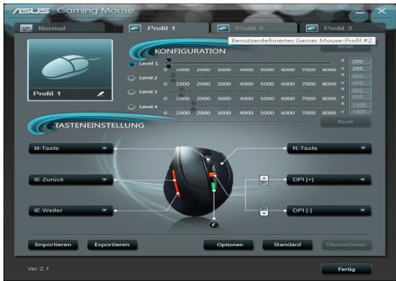 ASUS GX950 - Profil 1 Menu - 1