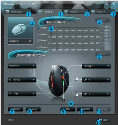 ASUS GX950 - Menu glowne - 1
