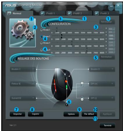 ASUS GX950 - Menu principal - 1