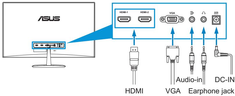 ASUS MX279H - Branchement des câbles - 1
