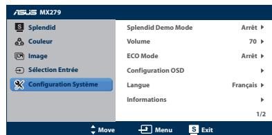 ASUS MX279H - Configuration système - 1