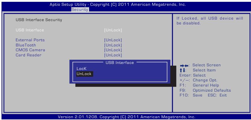 ASUS N76VJ-T5015H - USB Interface Security (Sécurité de 'interface USB) - 1