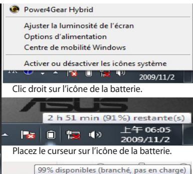 ASUS N76VJ-T5015H - Vérifier la charge de la batterie - 4