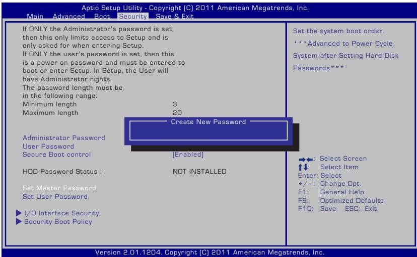 ASUS N76VJ-T5015H - HDD Password (Mot de passer d'accès au disque dur) - 1