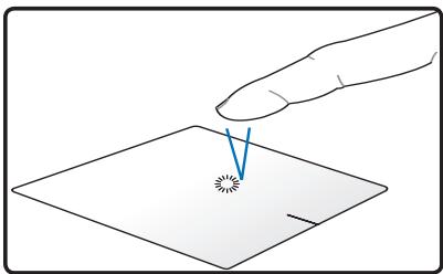 ASUS N76VJ-T5015H - Illustrations sur l'utilisation du pavé tactile - 1
