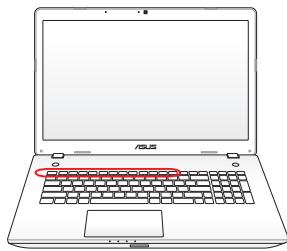 ASUS N76VJ-T5015H - Touches colorées (sur une sélection de modèles) - 1