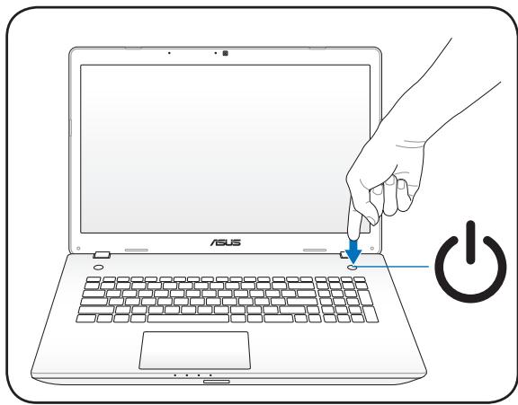 ASUS N76VJ-T5015H - Allumer l'ordinateur portable - 1
