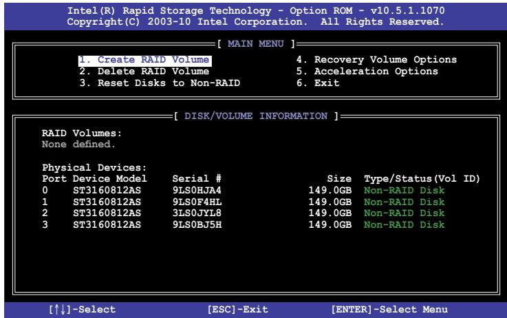 ASUS P8Z77-M - Utilitaire Intel® Rapid Storage Technology Option ROM - 1
