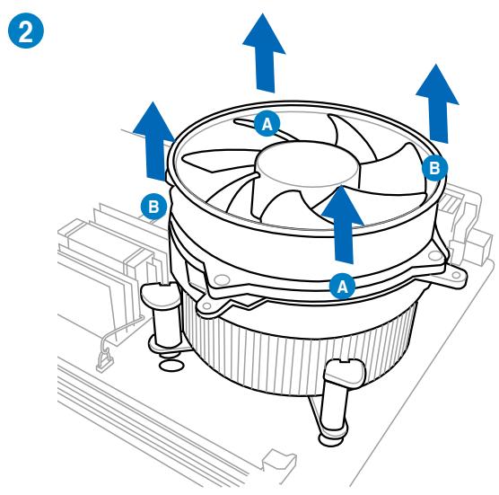 ASUS P8Z77-M - Pour désinstaller le ventilateur/dissipateur de CPU - 2