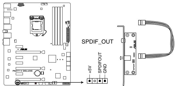 ASUS P8Z77-M - Connecteur audio numérique (4-1 pin SPDIF_OUT) - 1
