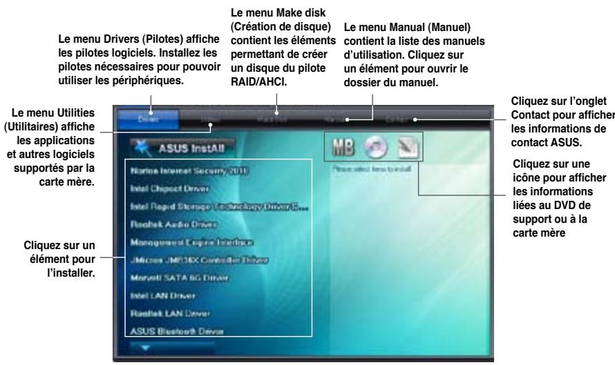 ASUS P8Z77-M - Lancer le DVD de support - 1
