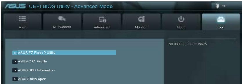 ASUS P8Z77-M - Menu Tools (Outils) - 1