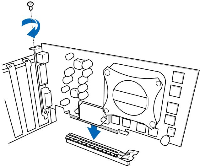 ASUS P8Z77-M - Pour installer une carte PCIe x16 - 1