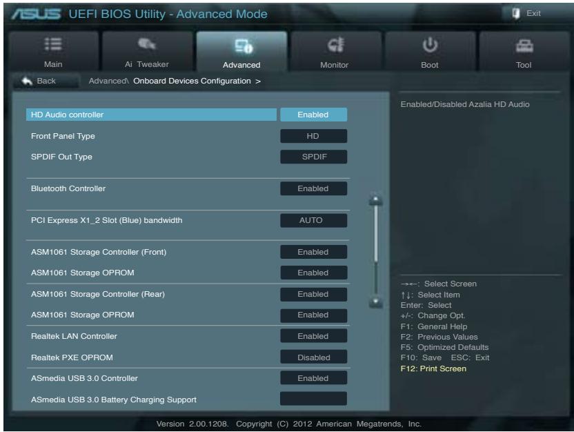ASUS P8Z77-M - Onboard Devices Configuration (Configuration des périphériques embarqués) - 1