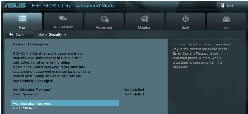 ASUS P8Z77-M - Security (Sécurité) - 1