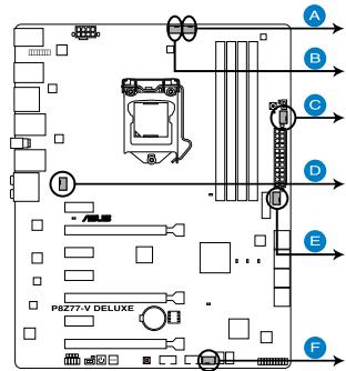 ASUS P8Z77-M - Connecteurs de ventilation - 1