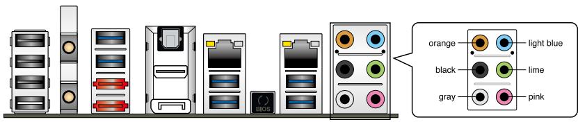 ASUS P8Z77-M - Connexions audio - 1