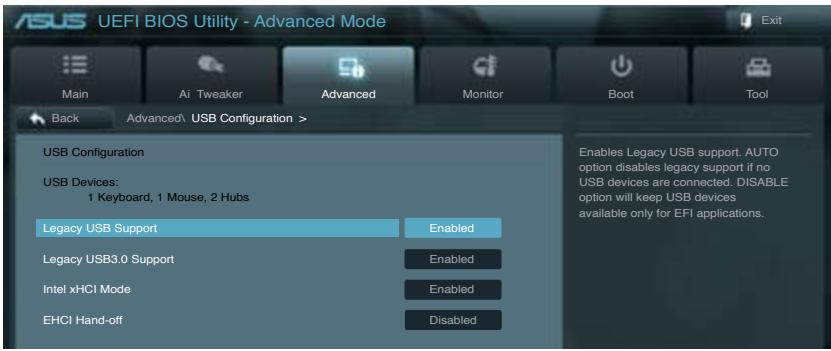 ASUS P8Z77-M - USB Configuration (Configuration USB) - 1