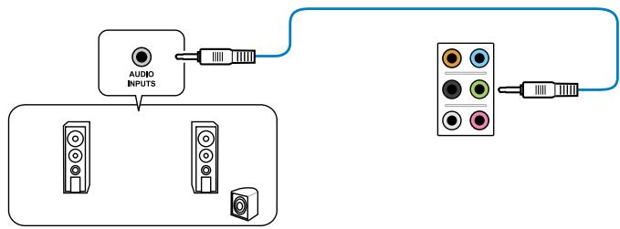 ASUS P8Z77-M - Connexion à un système de haut-parleurs 2.1 - 1
