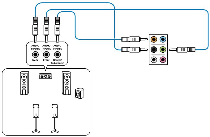 ASUS P8Z77-M - Connexion à un système de haut-parleurs 5.1 - 1