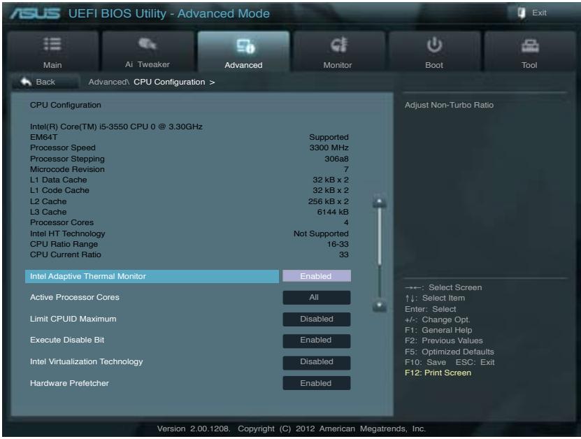 ASUS P8Z77-M - CPU Configuration (Configuration du CPU) - 2