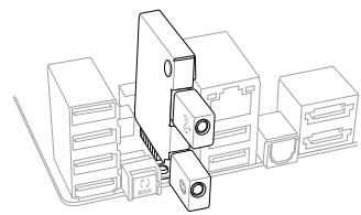 ASUS P8Z77-M - Installation du module réseau sans fil et Bluetooth Wi-Fi 802.11a/b/g/n, Bluetooth v4.0/3.0 + HS - 4