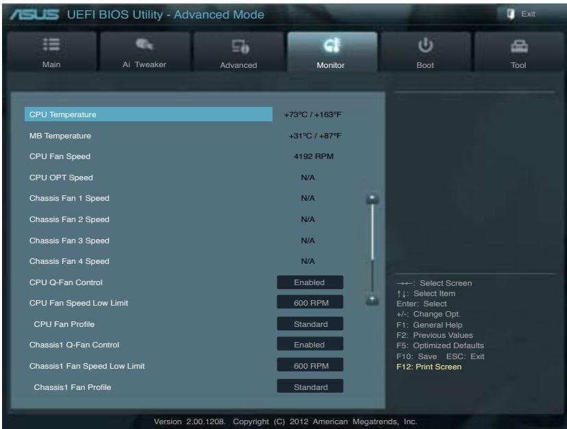 ASUS P8Z77-M - Menu Monitor (Surveillance) - 1