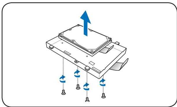 ASUS R900VJ-YZ006H - Removing the secondary 2.5" hard disk drive - 3