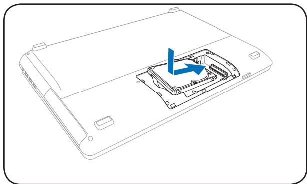 ASUS R900VJ-YZ006H - Installing the secondary 2.5" hard disk drive - 2