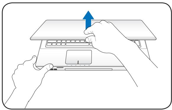 ASUS R900VJ-YZ006H - Opening the LCD display panel - 1