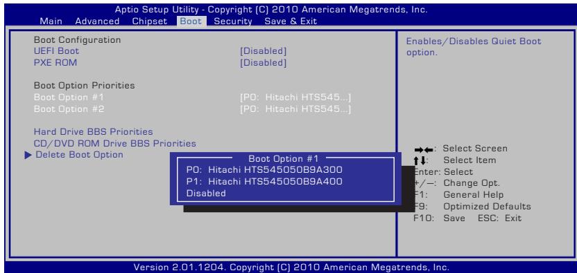 ASUS R900VJ-YZ006H - Press [Enter] and select a device as the Boot Option #1. - 1