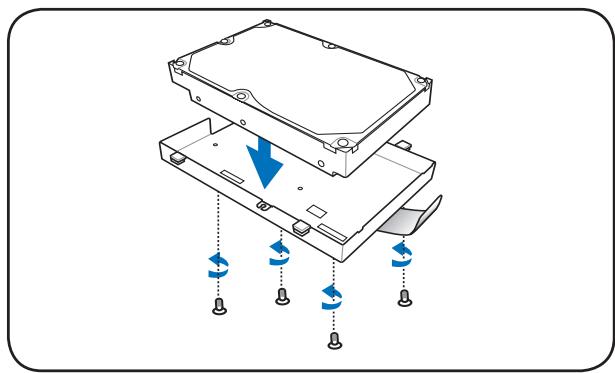 ASUS R900VJ-YZ006H - Installing the primary 3.5" hard disk drive - 1