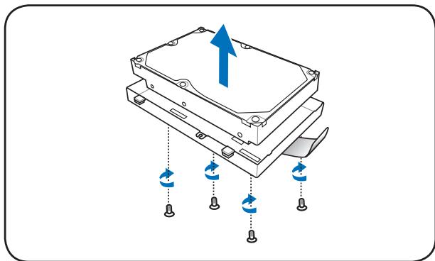 ASUS R900VJ-YZ006H - Removing the primary 3.5" hard disk drive - 3