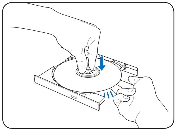 ASUS R900VJ-YZ103H - Inserting an optical disc - 3