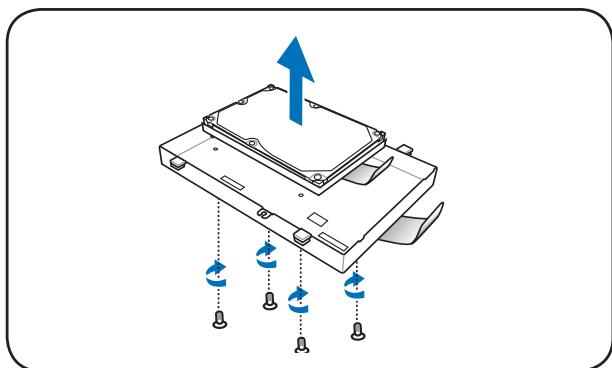 ASUS R900VJ-YZ103H - Removing the secondary 2.5" hard disk drive - 3