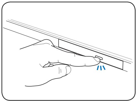 ASUS R900VJ-YZ103H - Inserting an optical disc - 1