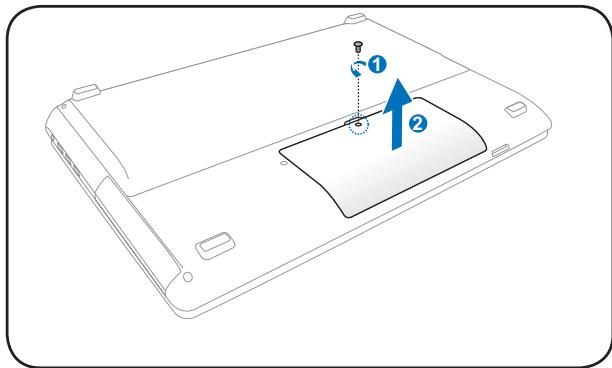 ASUS R900VJ-YZ103H - Removing the secondary 2.5" hard disk drive - 1
