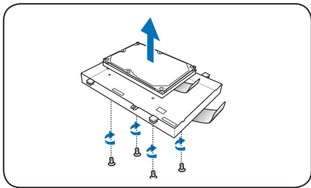 ASUS R900VJ-YZ103H - Removing the primary 2.5" hard disk drive - 3