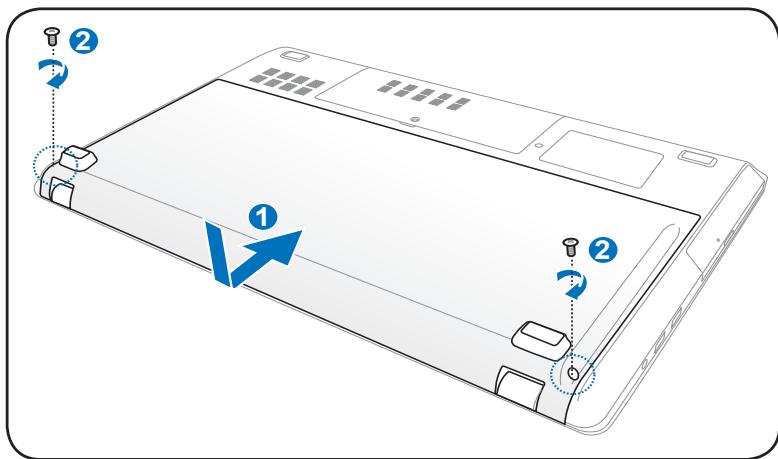 ASUS R900VJ-YZ105H - Installing the Battery Pack - 2