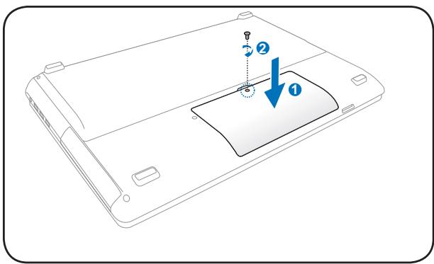 ASUS R900VJ-YZ105H - Installing the secondary 2.5" hard disk drive - 3