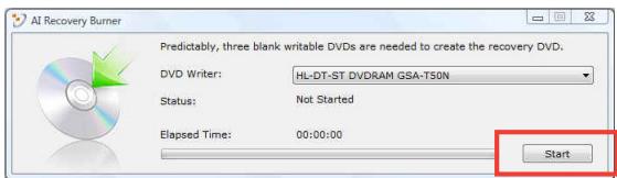 ASUS R900VJ-YZ105H - Creating the Recovery DVD: - 1