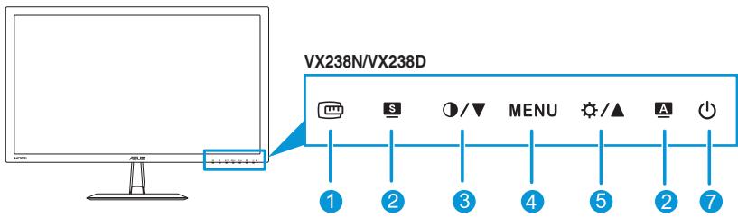 ASUS VX238H LED - Vue de devant - 3