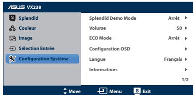 ASUS VX238H LED - Configuration Systeme - 1