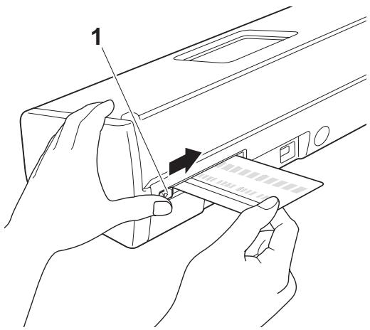BROTHER ADS1100WUN1 - Chargement d'une carte plastifiée - 1